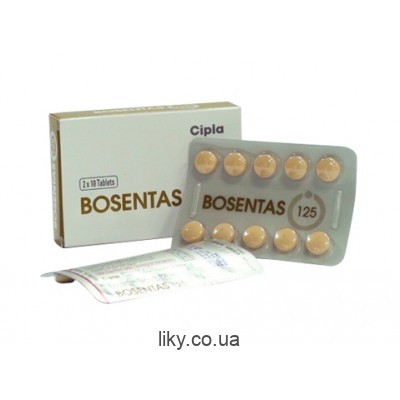 Бозентас (Bosentas) бозентан 62,5мг/125мг, №20 (оригінал Tracleer)