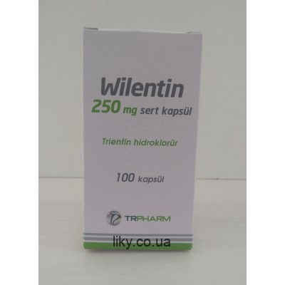 Вілентин (Wilentin) трієнтин гідрохлорид 250мг (Syprine), №100