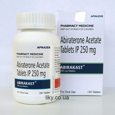 Абіракаст (Abirakast) абіратерон 250мг, №120 (Zytiga)
