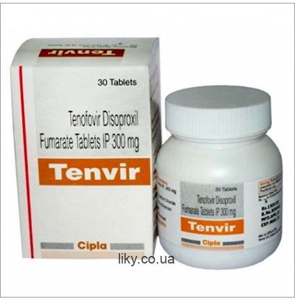 Тенвир ( Tenvir ) тенофовир дизопроксил фумарат 300мг, №30 (Viread)
