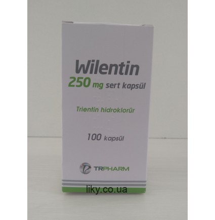 Вилентин (Wilentin) триентин гидрохлорид 250мг (Syprine), №100