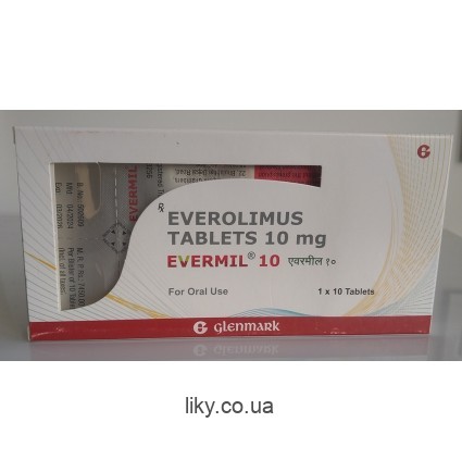 Эвермил (Evermil) эверолимус 10мг (Afinitor) №10