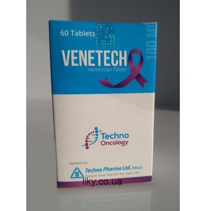 Венетек (Venetech) венетоклакс 100 мг, №60 (Venclexta)