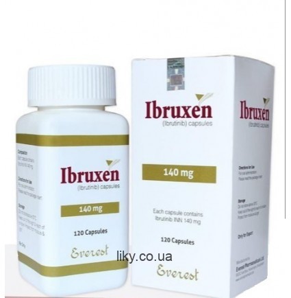 Ібруксен (Ibruxen) ібрутініб 140мг, №120  (Inbruvica)
